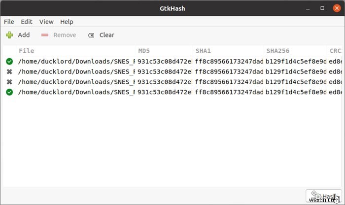 Linuxでチェックサムを確認する方法 