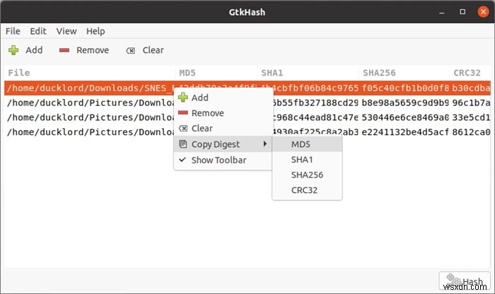 Linuxでチェックサムを確認する方法 