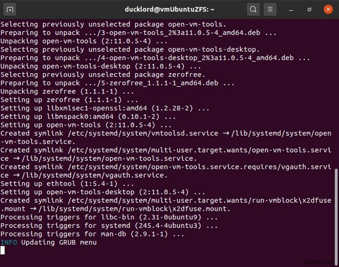 Ubuntu20.04でZFSスナップショットを使用する方法 