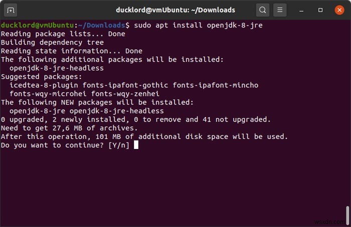 UbuntuにJavaランタイムをインストールする方法 