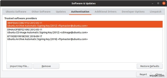 UbuntuのソフトウェアとアップデートでPPAを管理する方法 