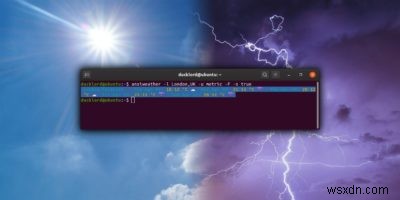 AnsiWeatherでターミナルから天気をチェックする方法 