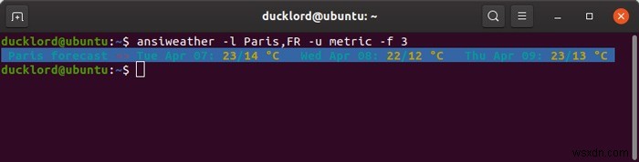 AnsiWeatherでターミナルから天気をチェックする方法 