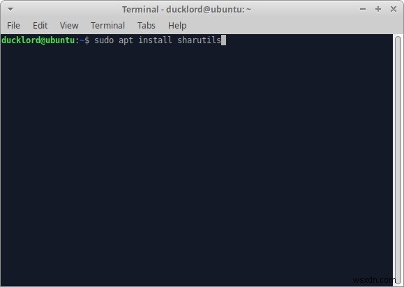 Linuxでsharを使用して自己解凍型アーカイブを作成する方法 