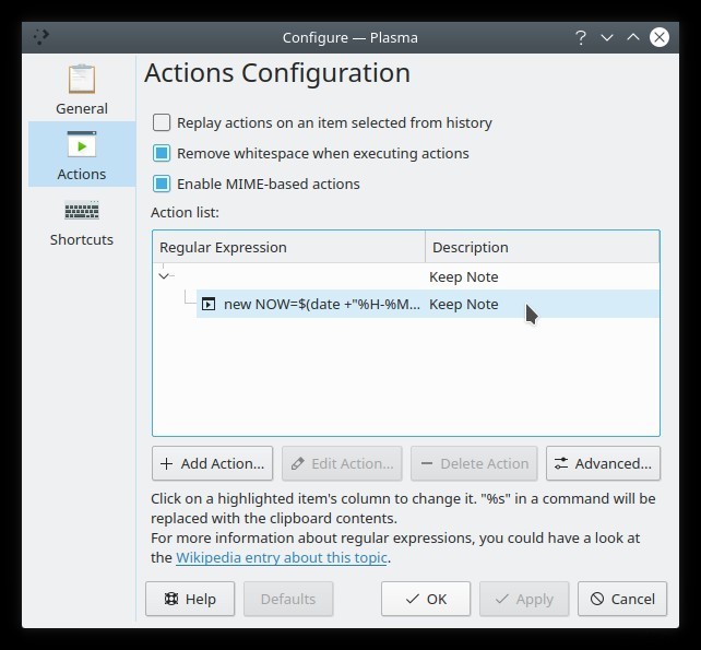 KDEのクリップボードウィジェットを使用してクリップボード履歴をバックアップする方法 