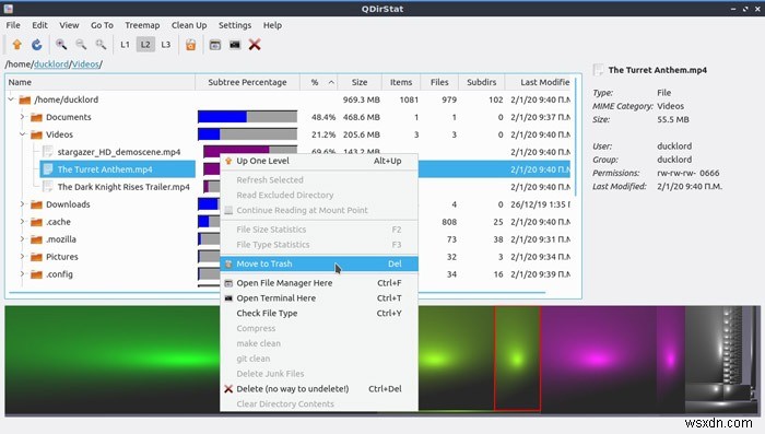 LinuxでQDirStatを使用してハードディスクストレージを検出およびクリーンアップする方法 