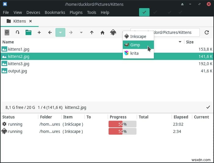 LinuxでSpaceFMを使用して複数のファイルを簡単に開く方法 