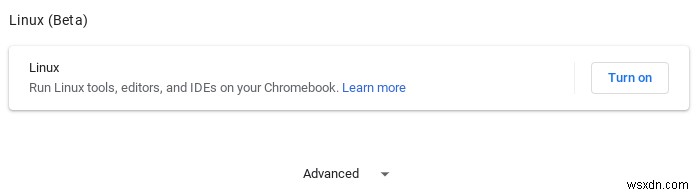 ChromebookでLinuxアプリモードを有効にする方法 