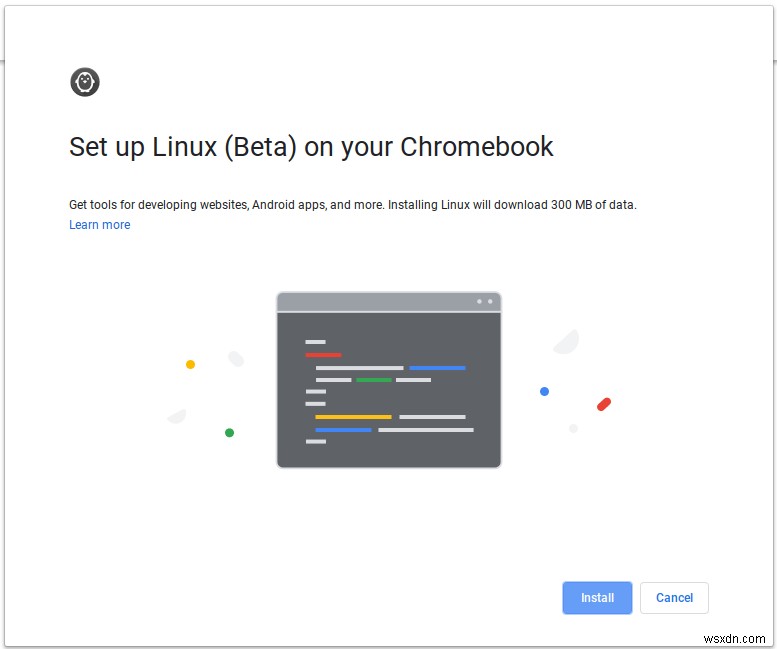 ChromebookでLinuxアプリモードを有効にする方法 
