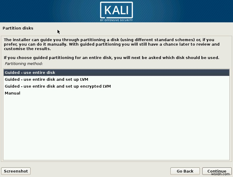 KaliLinuxのインストール方法 