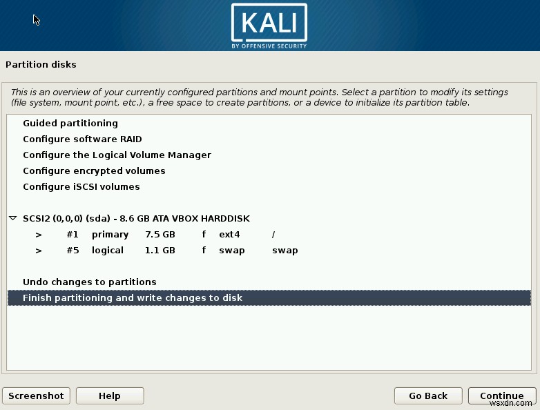 KaliLinuxのインストール方法 