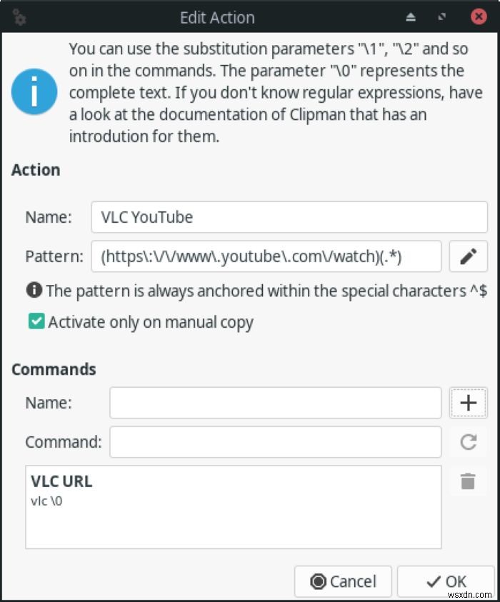 LinuxのClipmanを使用してVLCでYouTubeビデオを直接開く方法 