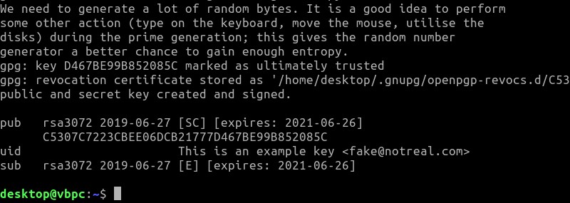 LinuxでGPGキーを生成する方法 