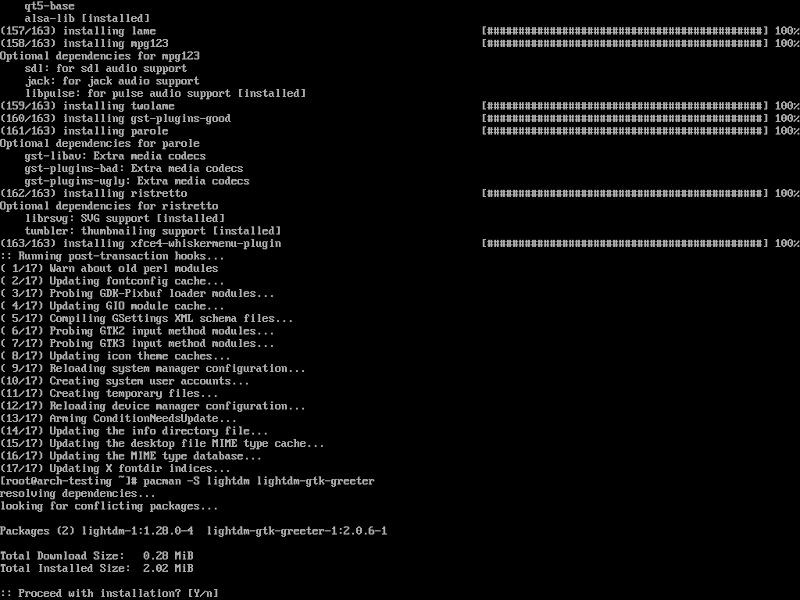 ArchLinuxでXFCEデスクトップ環境をセットアップする方法 