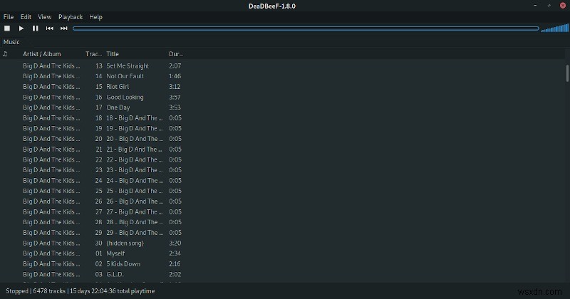 DeaDBeeFでLinuxミュージックライブラリを強化する 