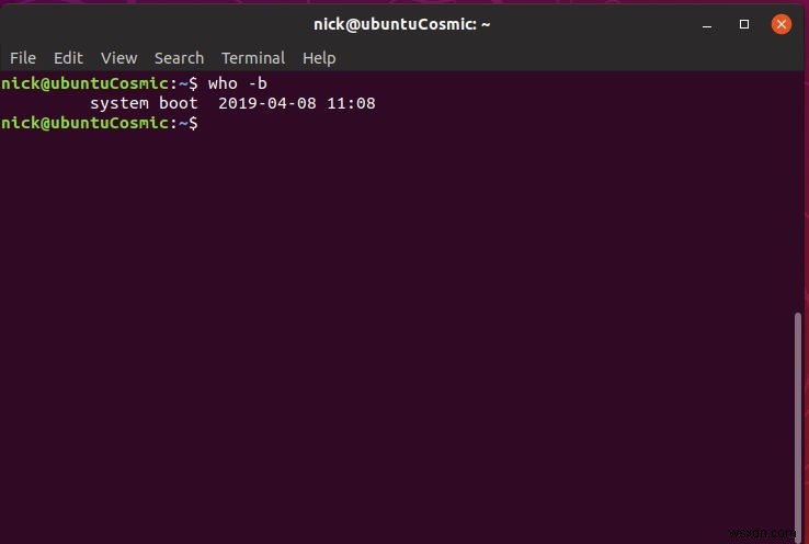 Linuxでシャットダウンと再起動の日付を確認する方法 