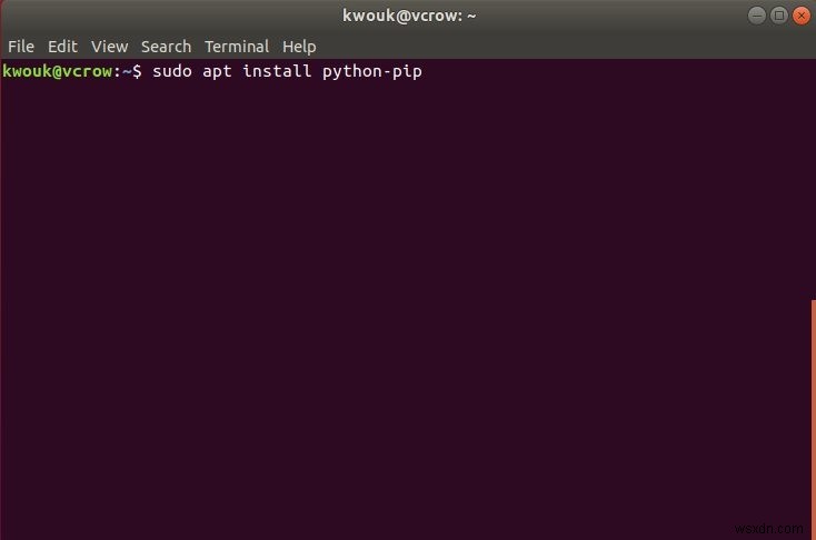 UbuntuにPipをインストールする方法 