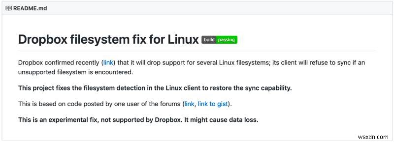 Ext4以外のLinuxファイルシステムでDropboxを使用する方法 