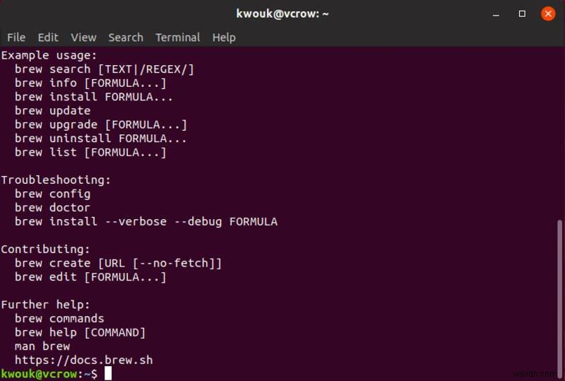 LinuxとWindowsにソフトウェアをインストールするためにHomebrewを使用する方法 
