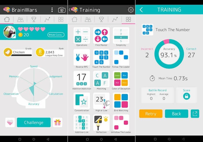 AndroidとiOS向けの最高の脳トレーニングアプリの10 