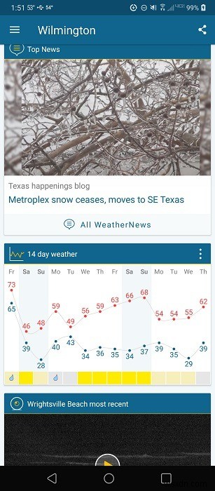 AndroidとiPhoneのための最高の天気アプリの10 