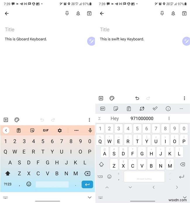 GboardとSamsungキーボードとSwiftKey：どちらが最適ですか？ 