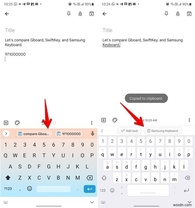 GboardとSamsungキーボードとSwiftKey：どちらが最適ですか？ 