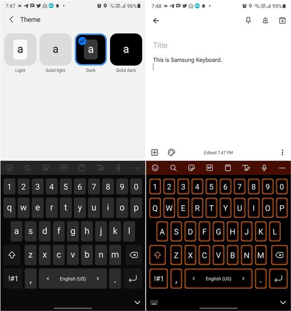 GboardとSamsungキーボードとSwiftKey：どちらが最適ですか？ 