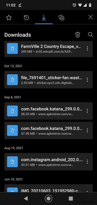 Androidデバイスでダウンロードしたファイルを見つける方法 