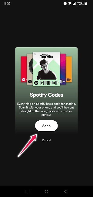 曲を共有するためにSpotifyコードを作成およびスキャンする方法 