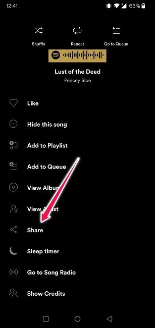 曲を共有するためにSpotifyコードを作成およびスキャンする方法 