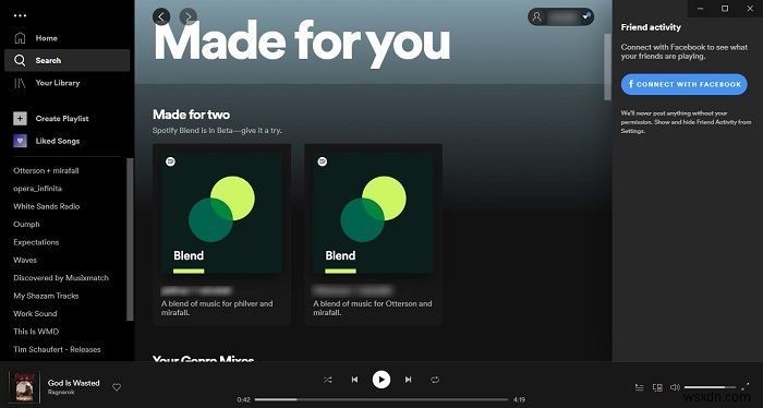 友達とSpotifyブレンドプレイリストを使用する方法 