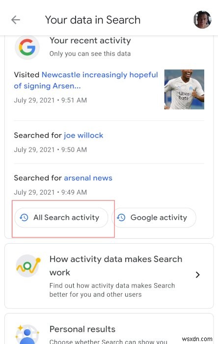 Google検索履歴を削除する方法 