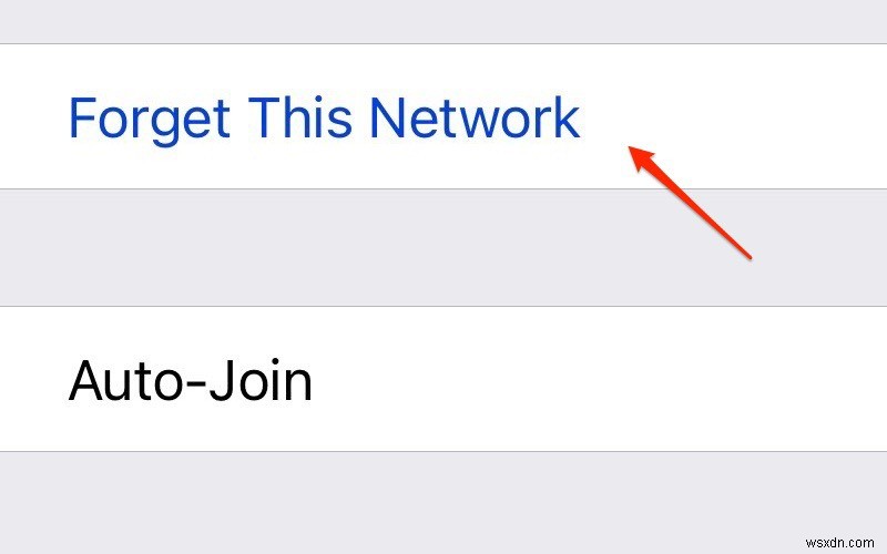 iPhoneでネットワークを忘れる方法 