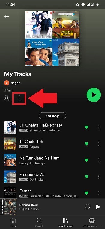 AndroidでSpotifyプレイリストの画像を変更する方法 