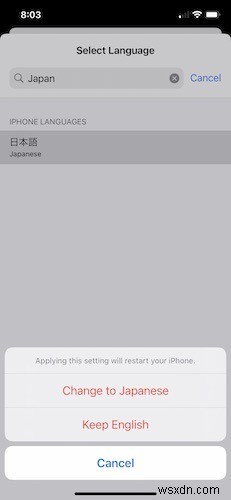 単一のiPhoneアプリで言語を変更する方法 