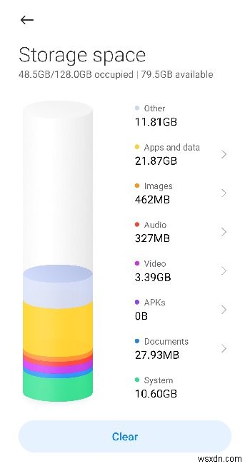 Androidでストレージスペースを解放する方法 