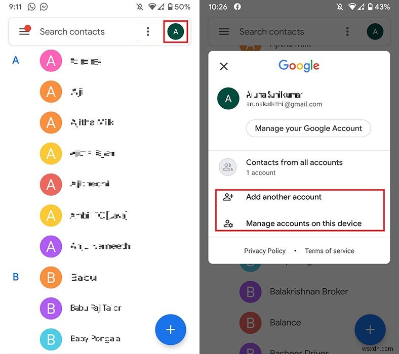 Androidデバイスで連絡先を整理する方法 