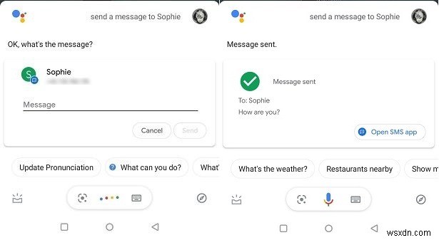 AndroidでGoogleアシスタントを使用してメッセージを送受信する方法 
