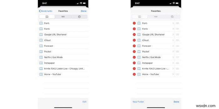 iOSSafariの新しいタブページのお気に入りを選択する方法 