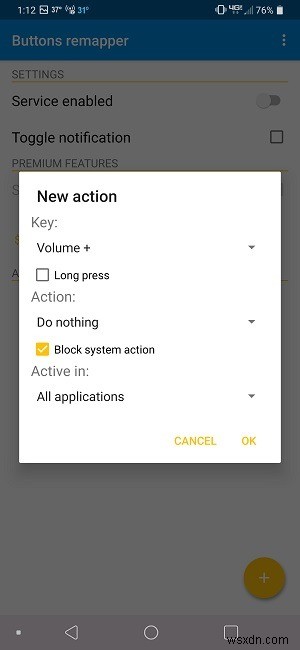 Androidで音量ボタンをブロックする方法 