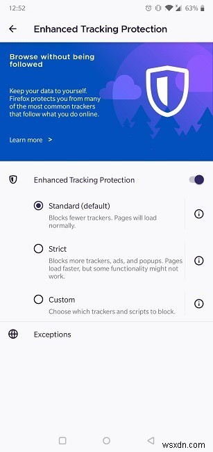 AndroidブラウザでCookieを有効にする方法 