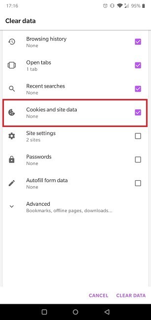 AndroidブラウザでCookieを有効にする方法 