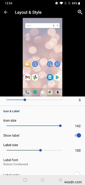 Androidデバイスでアプリのアイコンサイズを変更する方法 