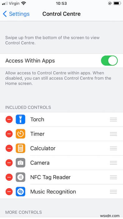 iPhoneのコントロールセンターにShazamを追加する方法 