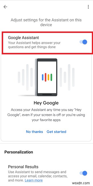 Androidで「OKGoogle」のオンとオフを切り替える方法 