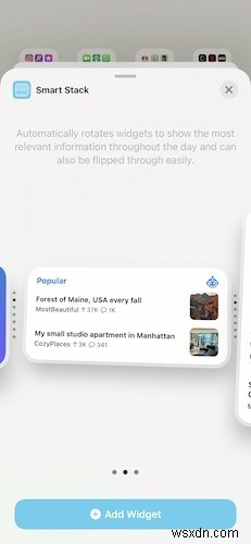iPhoneのホーム画面にウィジェットを追加する方法 