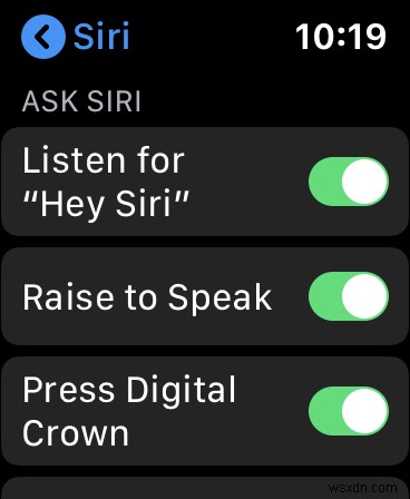 AppleWatchでSiriを使用する方法 