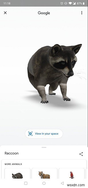 Googleの3D動物をリビングルームに持ち込む方法 