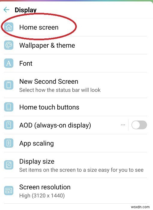 Androidでホーム画面を割り当てる方法 
